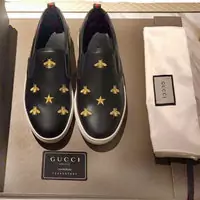 gucci leather low trainers zapatos bee